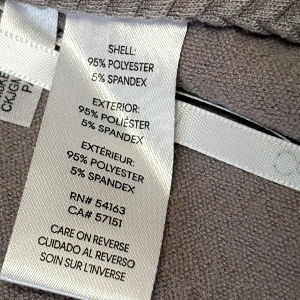 NWT Light Gray Calvin Klein jacket, absolutely no flaws. - Picture 8 of 10